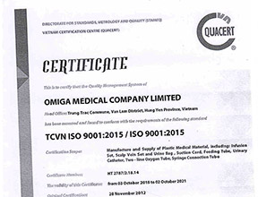 Giấy chứng nhận hệ thống quản lý chất lượng IS0 9001-2015